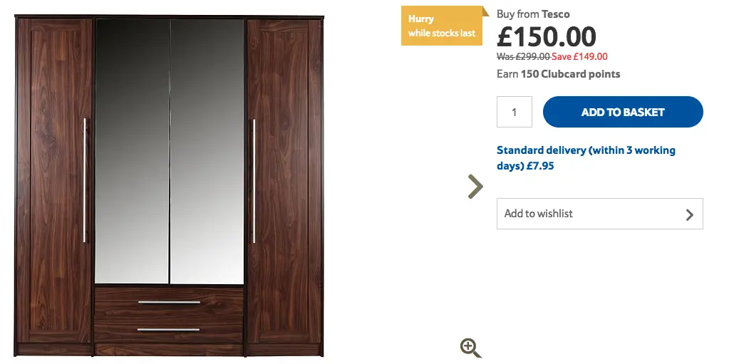 Kendal 4 Door Wardrobe With Drawers Moneybright